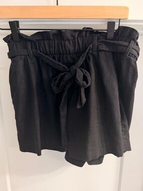 Old Navy Black Linen Shorts
